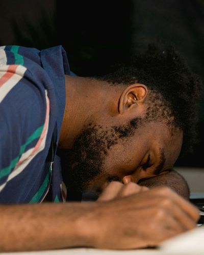 Person taking a short break during work hours